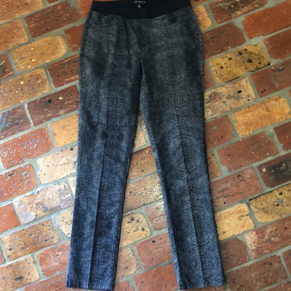 Tribal snakeskin print pull on elastic waist pants sz6 - Picture 2 of 10